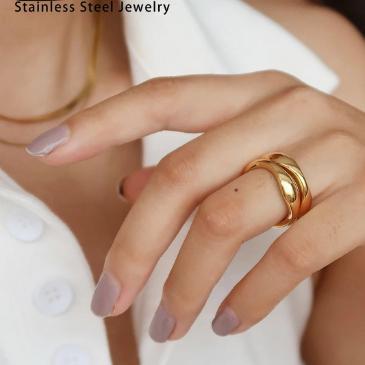 Beyonce Irregular Wave Rings
